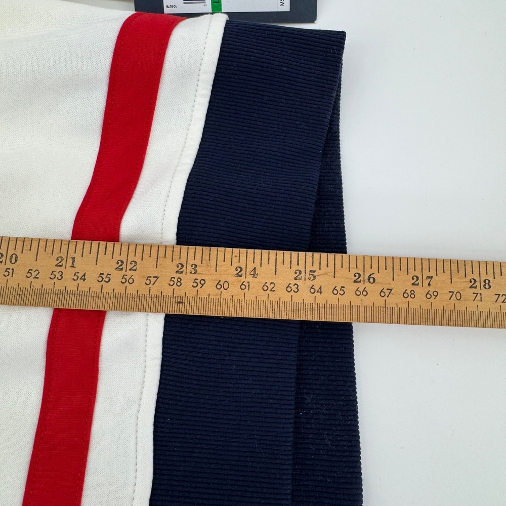 Tommy Hilfiger Hoodie Boys L 14/16 Ecru Colorblock Logo‎ Sweatshirt TBHIB13F-104 - Picture 7 of 8